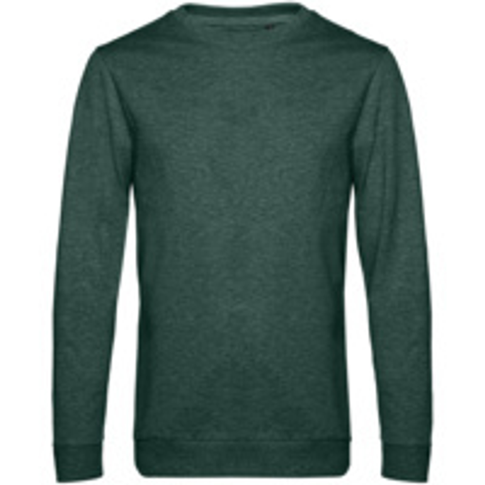 Свитшот унисекс Set In, темно-зеленый меланж