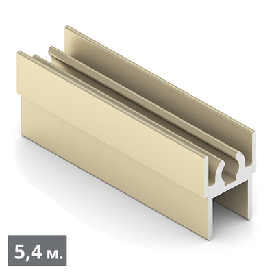 СТАНДАРТ Рамка верхняя двери (5,40 м) золото матовое (AL) (AS0720) Aristo