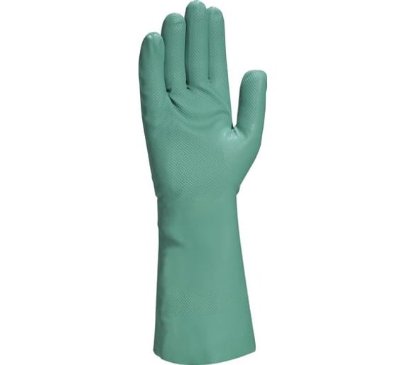 Перчатки химическистойкие нитрильные с хлопковым напылением NITREX VE802 Delta Plus VE802VE08