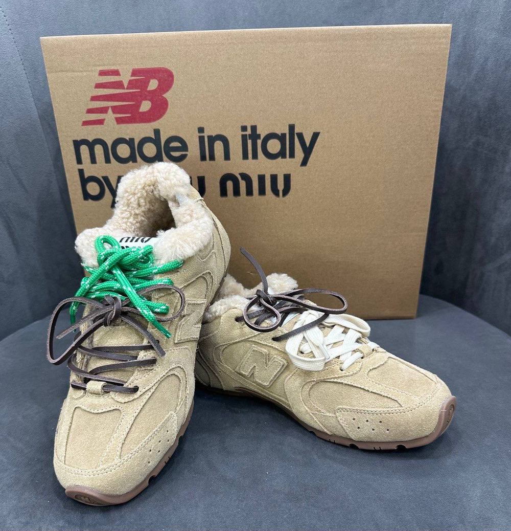 Кроссовки на меху Miu miu