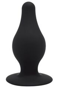 Черная средняя анальная пробка SileXD - 9,3 см.