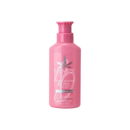 HEMPZ Гель для душа Сладкий Жасмин и Роза 236ml/ Sweet Jasmine & Rose Herbal Foaming Body Wash