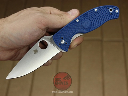 Нож Spyderco Tenacious LTW - синяя рук., белый клинок RK-417