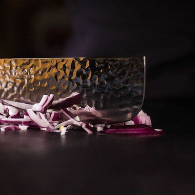 Нож кухонный «Нара»;сталь нерж.,дерево;,L=300/165,B=50мм;металлич.,тем.дерево (Цвет: серебристый)