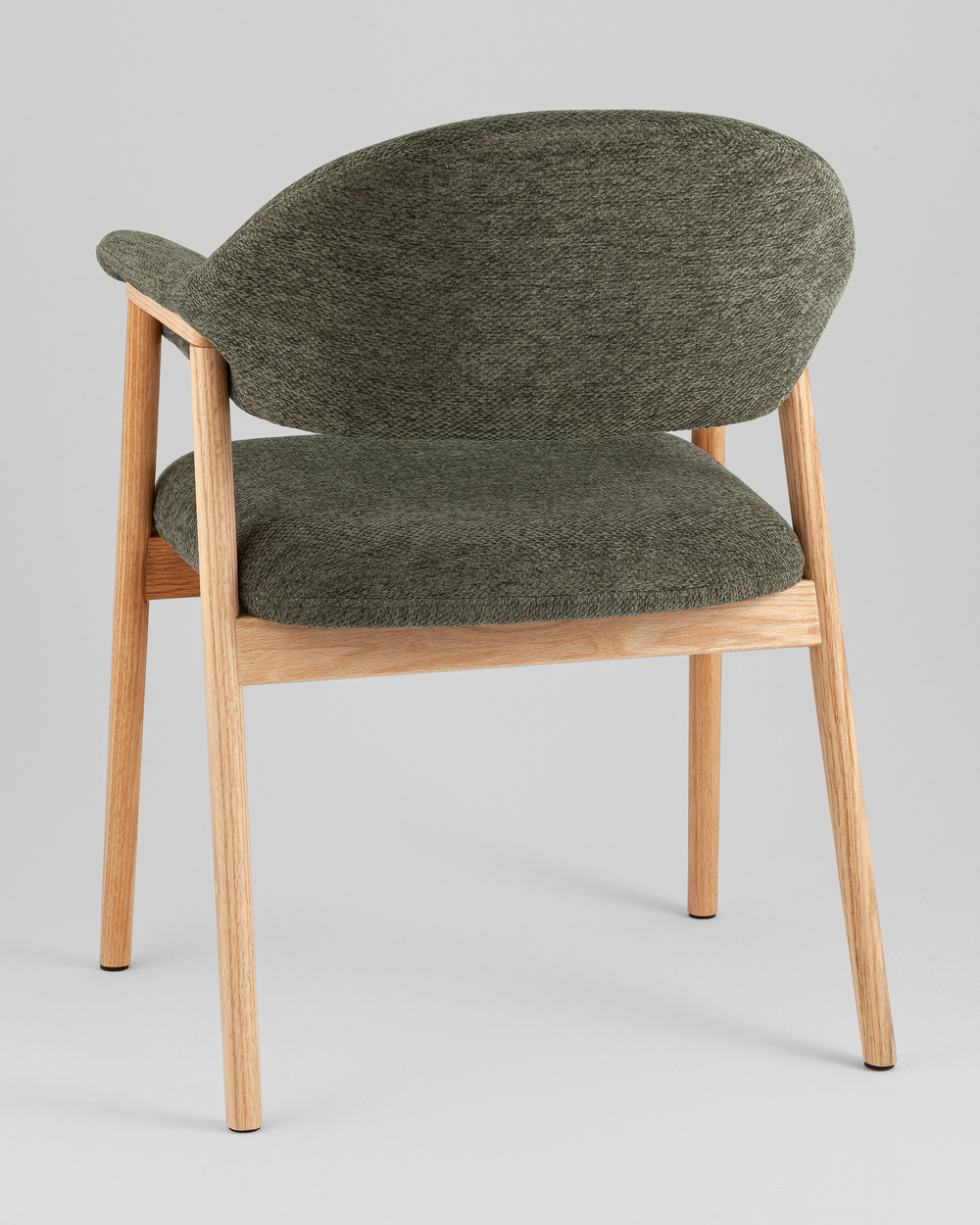 Стул обеденный Tavu с деревянными ножками зеленый