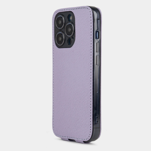 Чехол для iPhone 15 Pro из кожи козы, цвета сирень