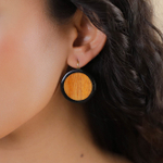 Серьги Nature Bijoux, Cannelle, с рогом и деревом байонг, NB26.1-12-90612 (коричневый)