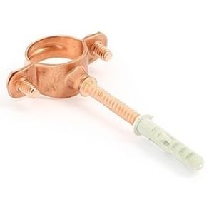 Медные хомуты Uni-Fitt для медных труб со шпилькой и дюбелем