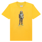 TSHRT SMR DRAW GLITCH DIVER YELLOW