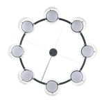 8232/8Y COMFI LN25 000 черный/прозрачный, металл/стекло Светильник подвесной LED GX70 8*10W 220V NATALINA