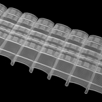 Шторная лента Oz-Is арт. 4392 MP, коэф сборки 1:2,0, цвет прозрачный (ширина 120 mm)