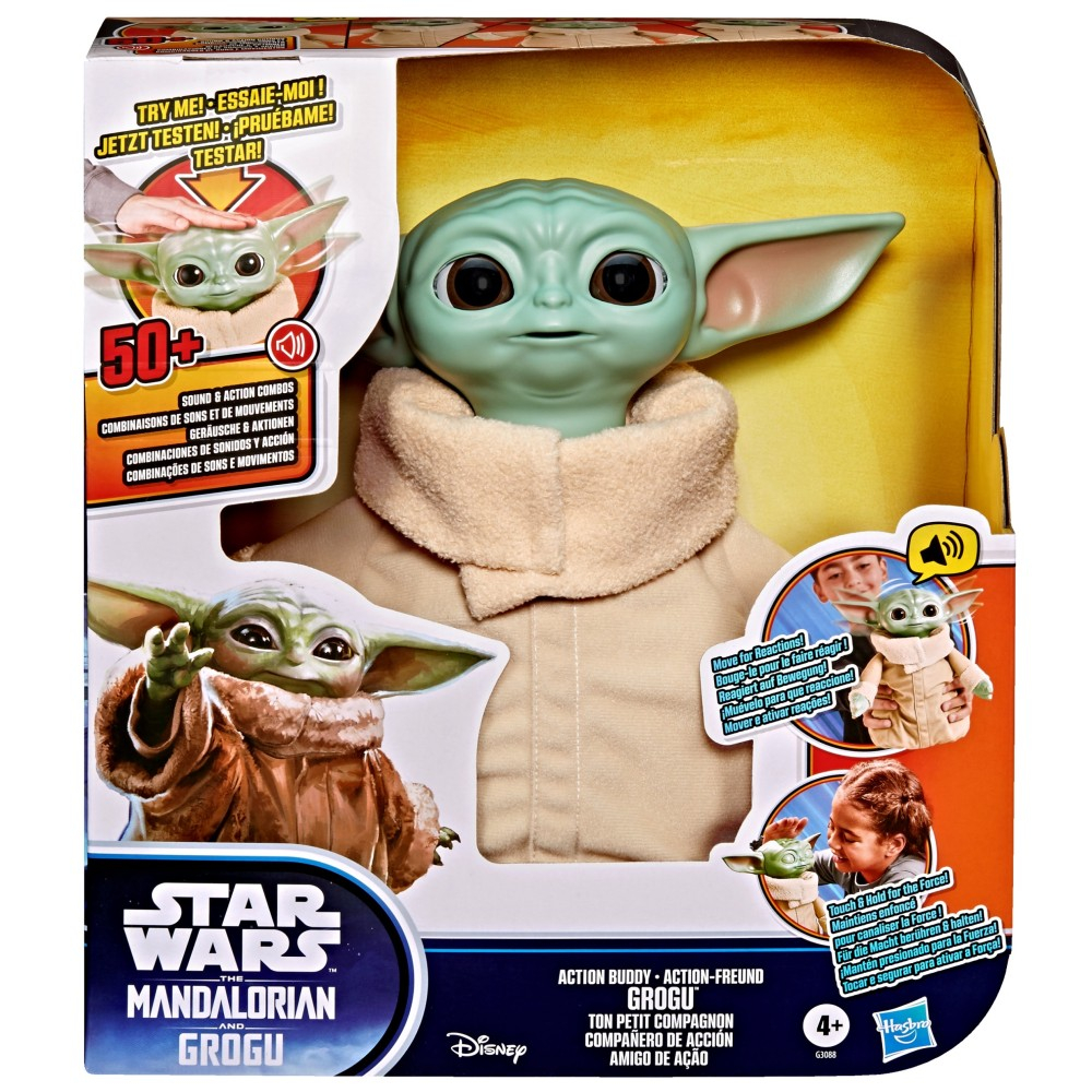 Hasbro STAR WARS - Интерактивный GROGU с звуком 25 см (The Mandalorian & Grogu) G3088