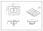 Тумба с раковиной BelBagno KRAFT 39-2C SO 50 Cemento Grigio