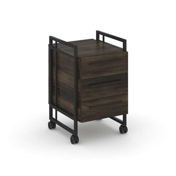 Rift Direct Тумба мобильная RF.TMR-001 Дуб Мали/Металл Черный/Черный Ручки 424*500*680