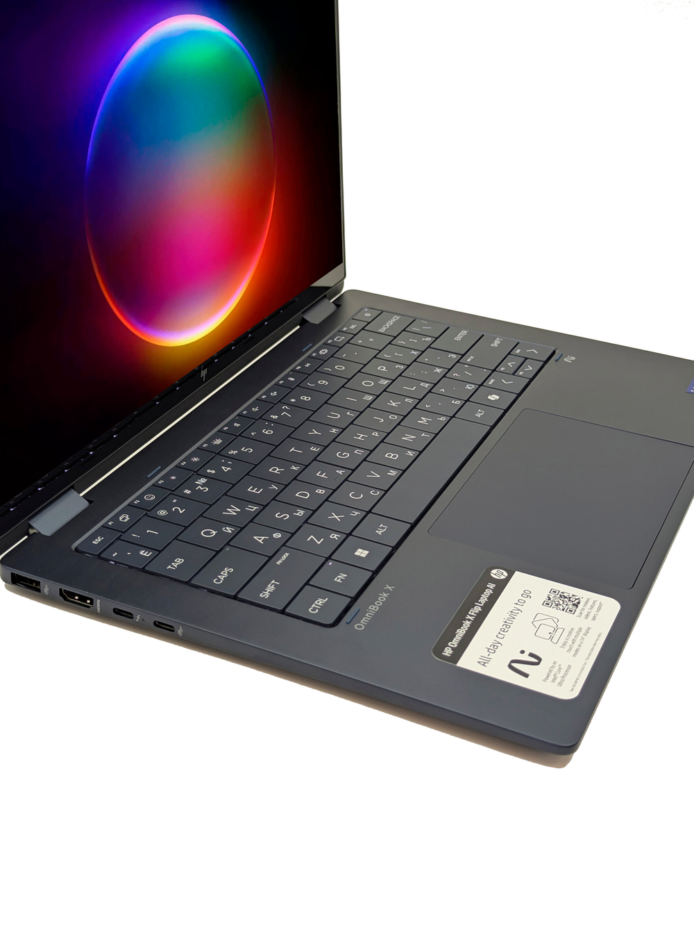 Ноутбук HP OmniBook X Flip 14" Ultra 7 256v, 16 ГБ, 1024 ГБ, Touch, Win 11