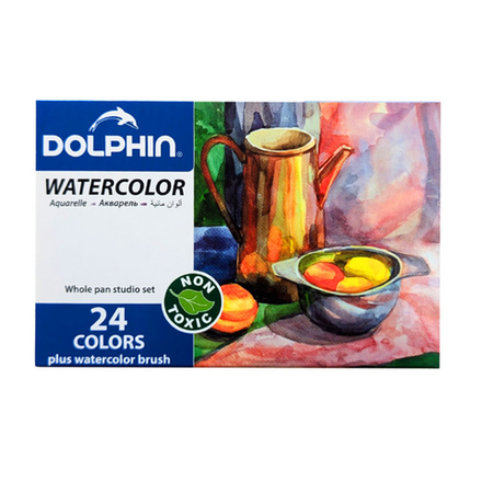 Акварельные краски Dolphin 24 цвета