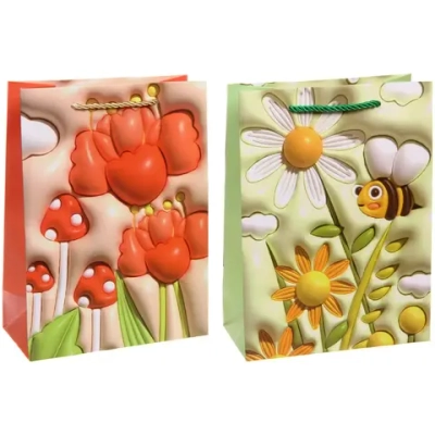 Пакет подарочный «Детство» 18*24*8.5 см, микс