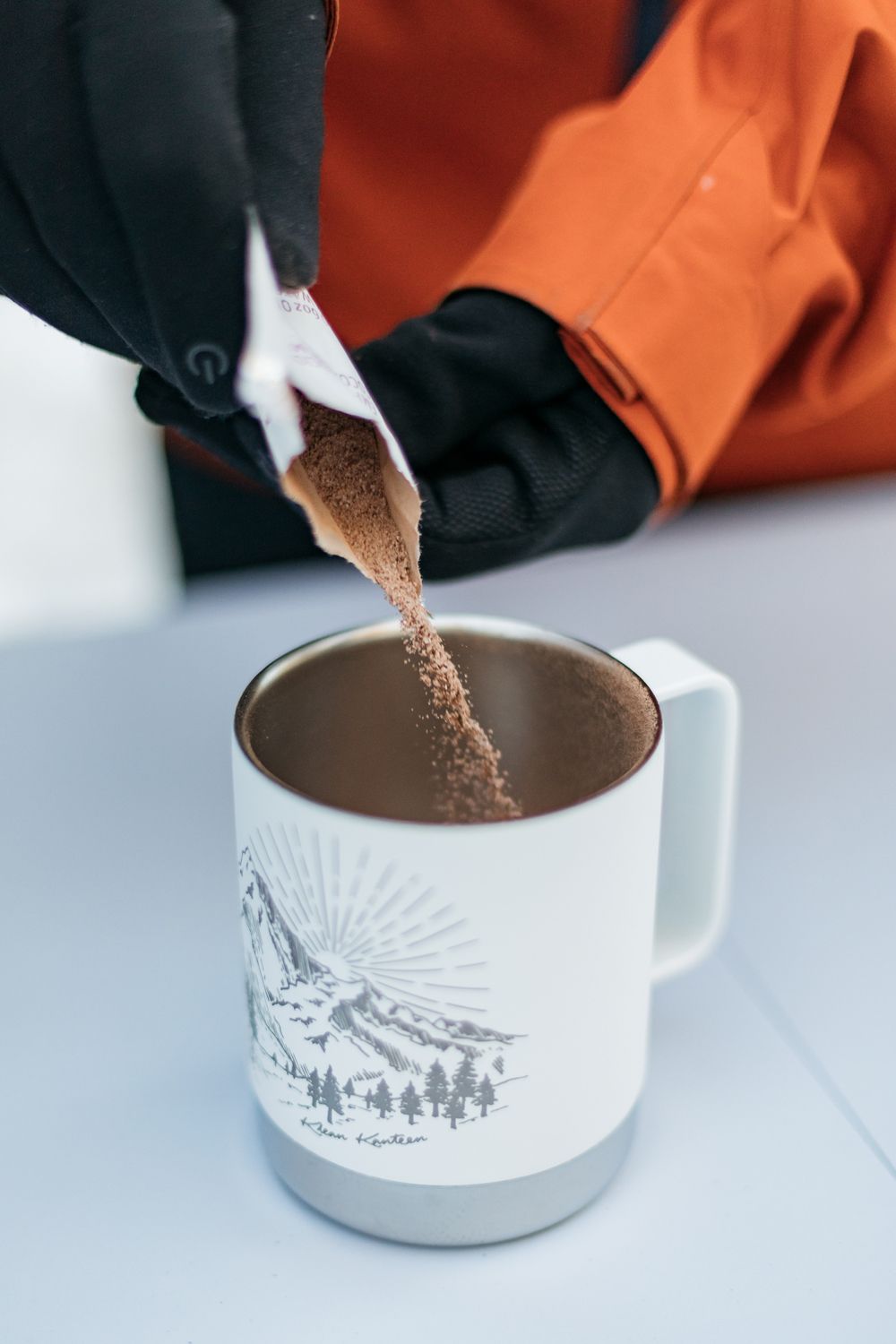 Термокружка Klean Kanteen Camp Mug 12oz (355 мл) Mountain White