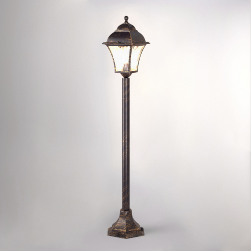 Apus F черное золото уличный светильник на столбе IP44 GL 1009F