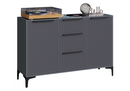 Готовая гостиная Woodville Иадама графит, графит софт  3