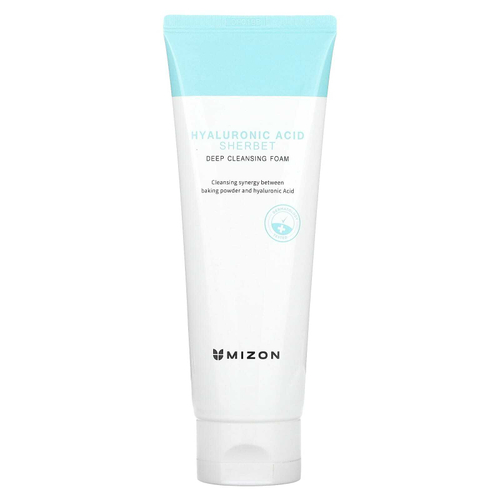Mizon, Sherbet с гиалуроновой кислотой, пенка для глубокого очищения, 150 г (5,29 унции)