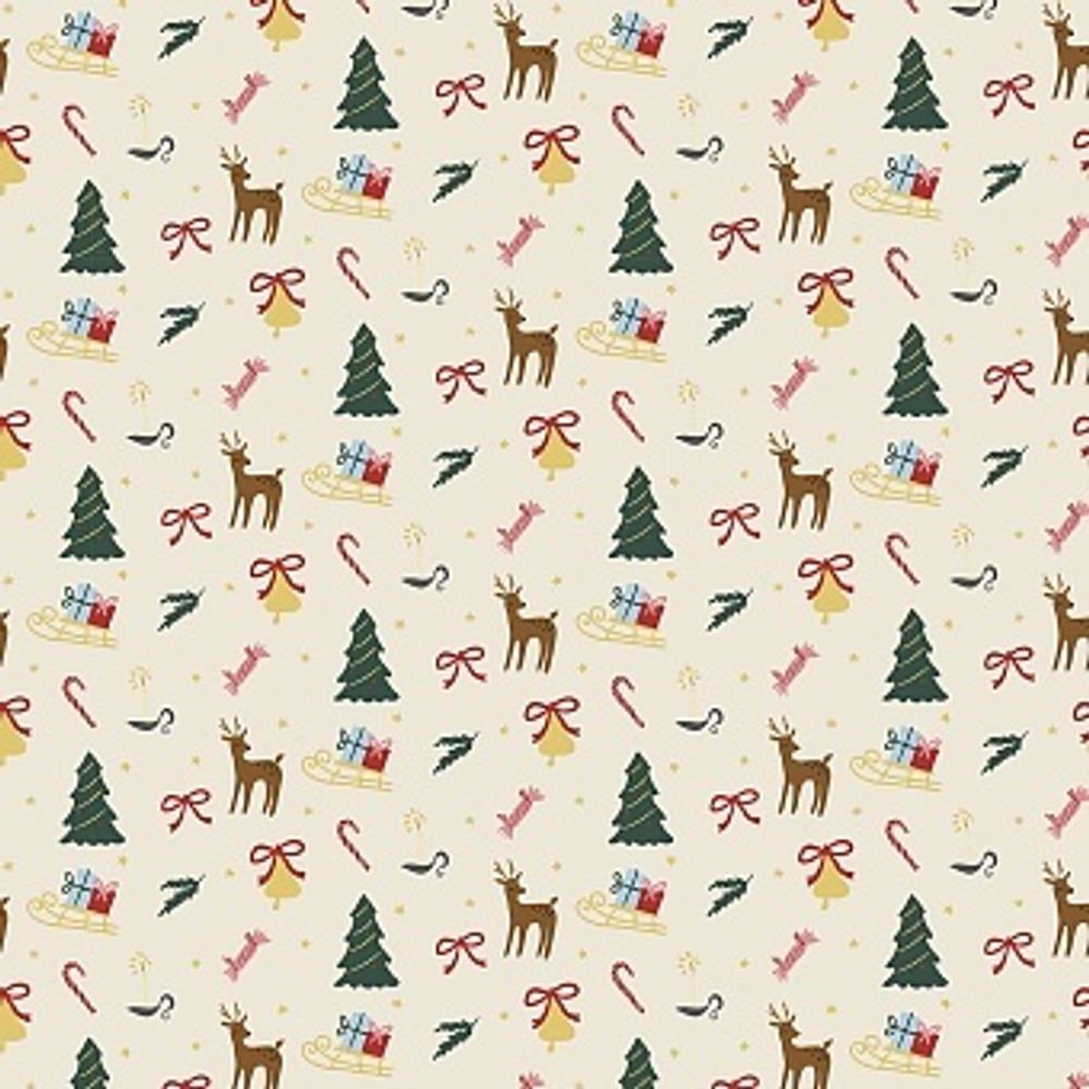 НГ Упаковочная бумага Новогодний паттерн (0,7*1 м)