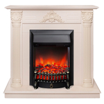 Каминокомплект Real Flame Stefania WT-F612 с очагом Fobos Lux Black (без пульта)