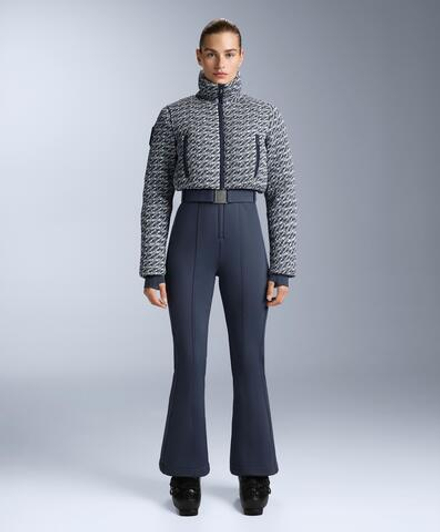 Oysho Водонепроницаемый комбинезон MINARDI PIUME SKI с утеплителем из ткани Twist, темно-синий