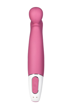 Нереалистичный вибратор Satisfyer Vibes Petting Hippo, силикон, красный, 22,9 см.