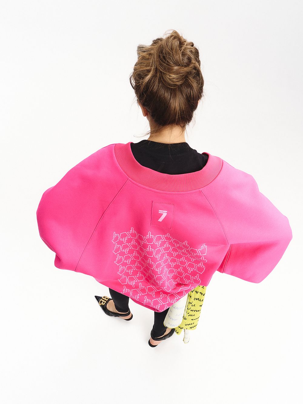 Бомбер оверсайз унисекс «ФАК» Бомбер оверсайз унисекс «ФАК»