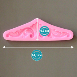 Набор силиконовых молдов вензелей "Лепнина 1" (3 шт)