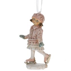 GAEM Фигурка декоративная подвесная "Девочка", L5 W5 H11,5 см, 6в.