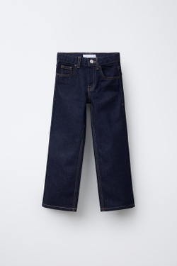 ZARA ДЖИНСЫ STRAIGHT-LEG, СИНИЙ