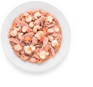 Grandorf Консервы для кошек Филе тунца с креветками в бульоне 70г