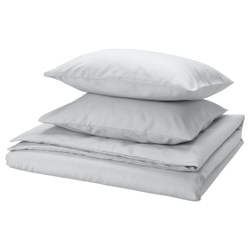 IKEA PILTANDVINGE  (ИКЕА ПИЛТАНДВИНГЕ)  -  Пододеяльник и 2 наволочки, серый, 200x200/50x60 см