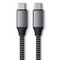 Кабель Satechi USB-C to USB-C 25 см серый космос (ST-TCC10M)