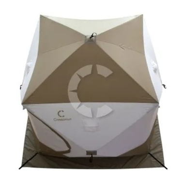 Палатка зимняя куб СЛЕДОПЫТ "PREMIUM" трехслойная 2,4х2,4 м