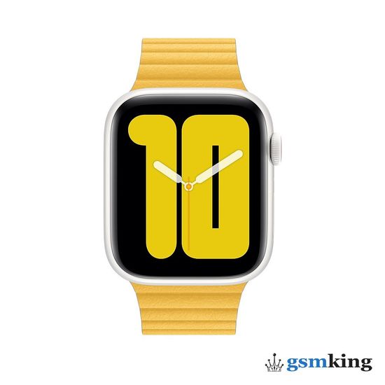 Apple Leather Loop for Apple Watch 42|44|45|49mm Meyer Lemon (Жёлтый) MXAD2ZM/A