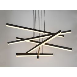 Светильник подвесной (подвес) Rivoli Mabel 6183-201 LED 120 Вт 3000-6000К чёрный светодиодный с пультом