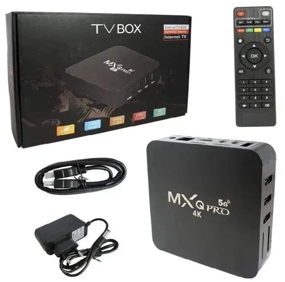 Приставка смарт ТВ SMART MXQ Pro 4K 5G