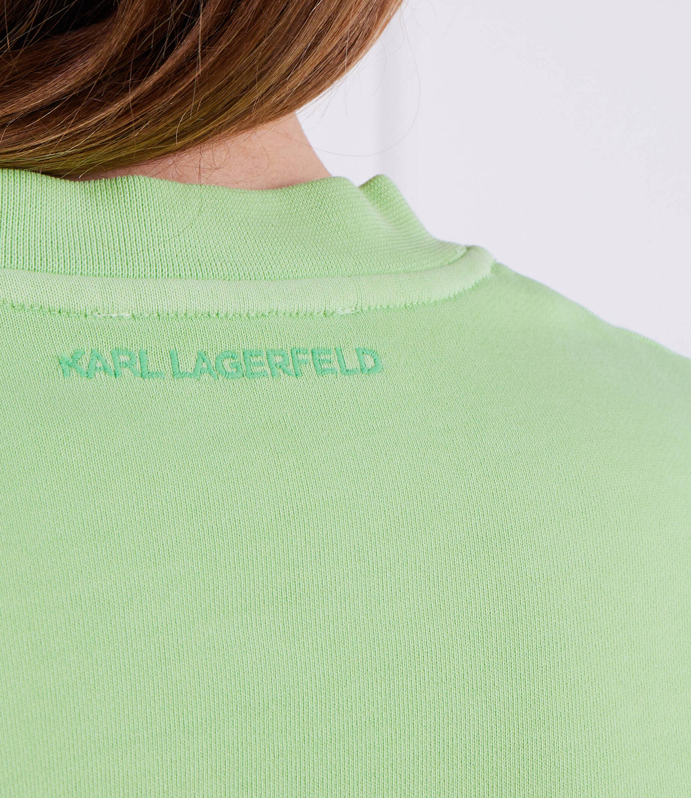 Худи ikonik 2.0 tonal Karl Lagerfeld - зеленый(231W1817)