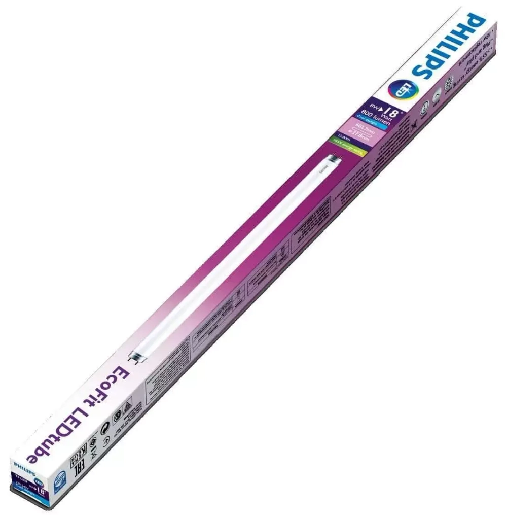 Лампа РН T8 LEDtube Ecofit 600mm 8W 765 T8 R AP I G