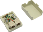 Розетка телефонная RJ-12(6P4C)-2(1)port