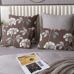 Комплект постельного белья Делюкс Сатин 100% хлопок на резинке LR509