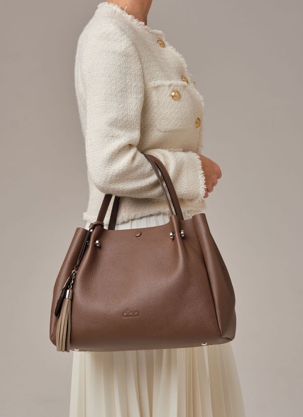 Кожаная сумка Vasilisa DBR 31210 коричневый какао