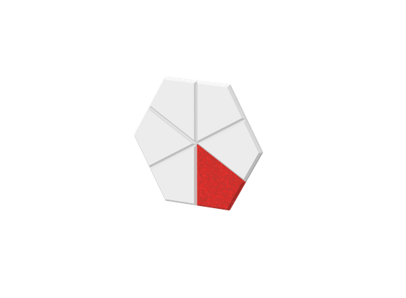 Набор настенной мозайки "Лед", 6шт 35х30х1,2