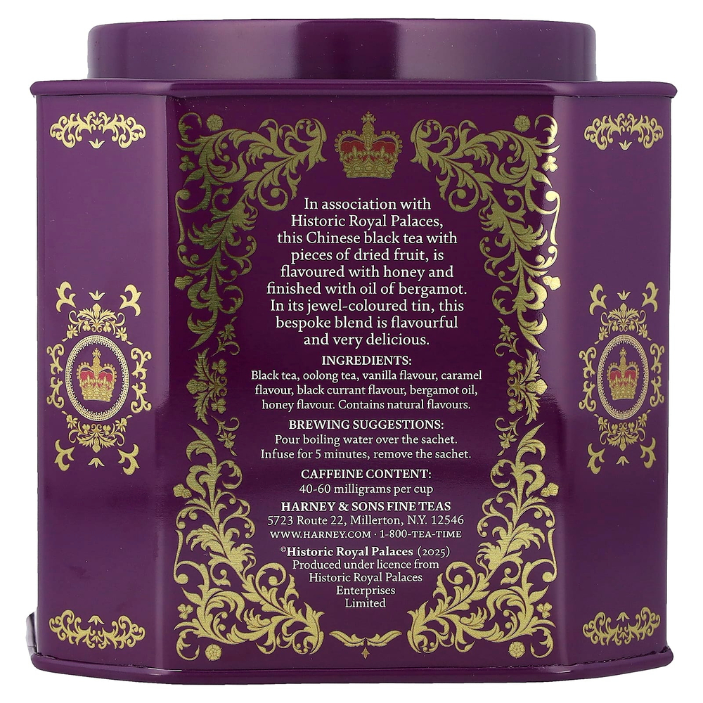 Harney & Sons, черный чай, лондонский Тауэр, 30 пакетиков, 60 г (2,11 унции)