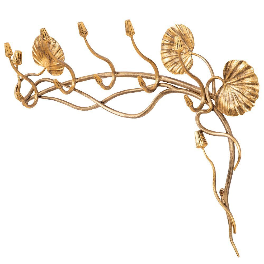 Вешалка настенная «Нимфея» (с 5-ю крючками) Бронза