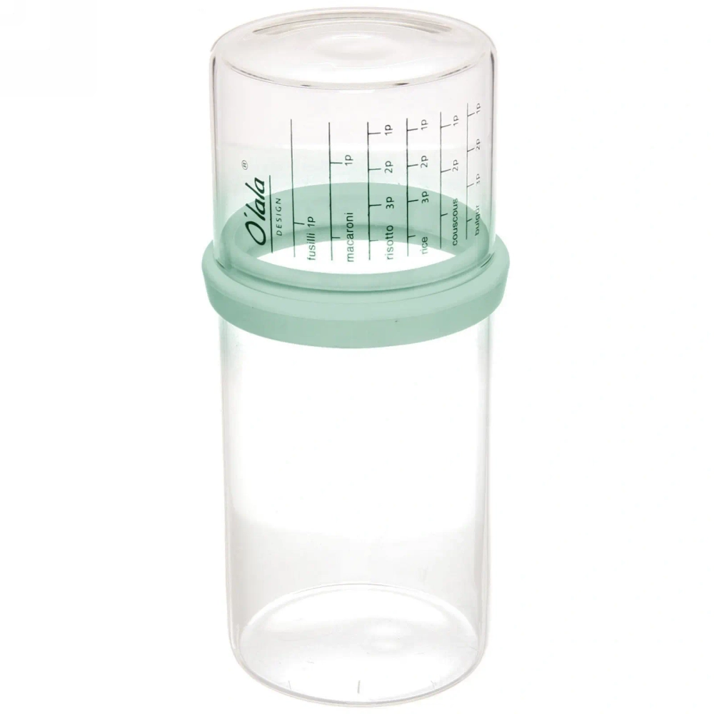Банка для продуктов стеклянная 850мл «O'lala» с мерный стаканом