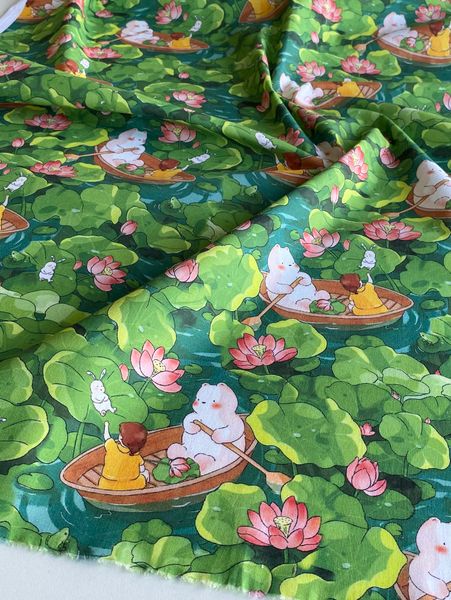 ВОДНАЯ ПРОГУЛКА, 100% хлопок Handmade Fabrics 5